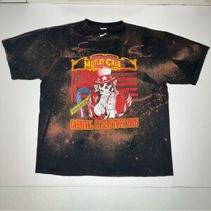 VTG Mötley Crüe Carnival Of Sins 2005 Tour Distressed T-Shirt Size 2XL
